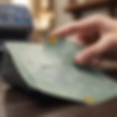 Traditional Check Payment Method Illustration of traditional check payment method for credit card bills
