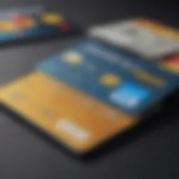 An assortment of credit cards showcasing various designs and benefits