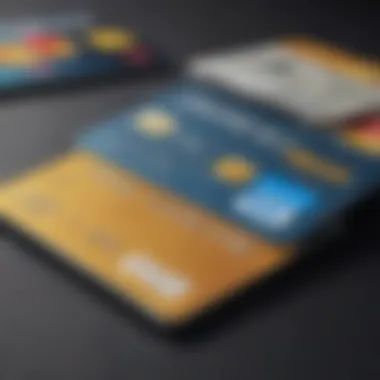 Diverse Credit Card Options An assortment of credit cards showcasing various designs and benefits
