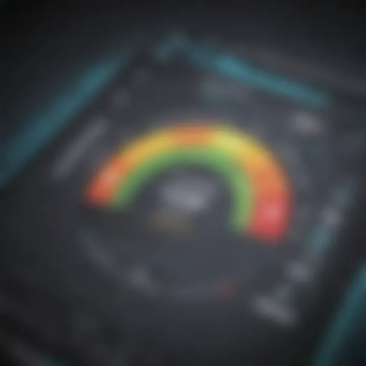 Graph showing the correlation between loan types and credit scores.