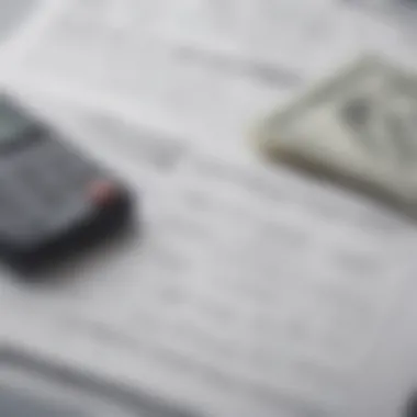 Financial Statement Highlighting Overdraft Charges A close-up of a financial statement showing overdraft charges