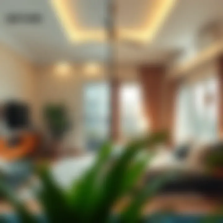 Before and after comparison of a renovated room