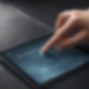 A digital signature on a tablet screen