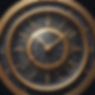 A clock symbolizing the impact of time on wealth