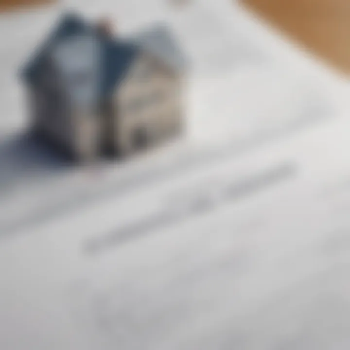 A close-up of financial documents related to home loans.