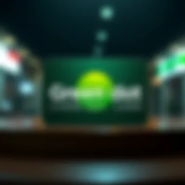 Visual Representation of the Green Dot Card Illustration of a Green Dot Card