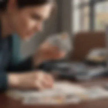 Maximizing Loyalty Program Value A person calculating potential rewards from loyalty programs