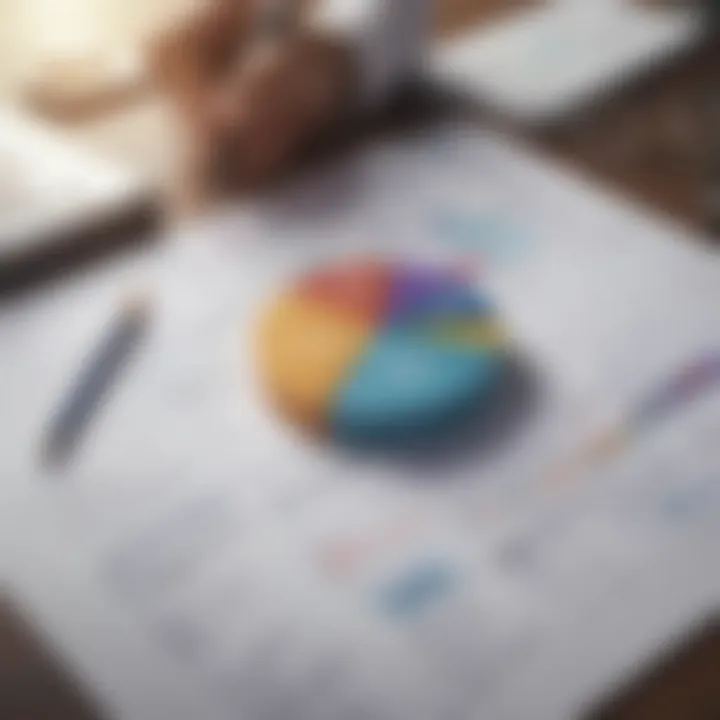 A creative financing plan laid out on a desk with charts and calculations