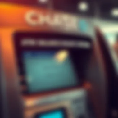 Chase ATM: Balance Inquiry Options Chase ATM displaying balance inquiry options