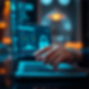 Security in Online Banking Transactions Conceptual image of a secure online transaction
