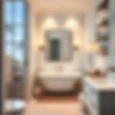 Stylish Bathroom Upgrade A stylish bathroom with contemporary fixtures and luxurious finishes