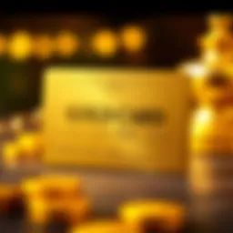 Elegant gold credit card with intricate design
