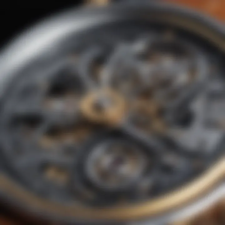 Close-up of watch movements and craftsmanship