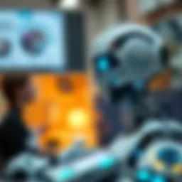 AI chatbot interacting with users