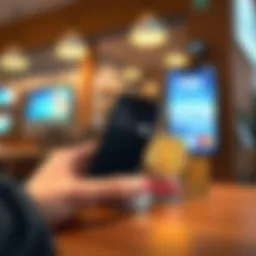 Illustration of digital payment methods including Apple Pay and cryptocurrency cards