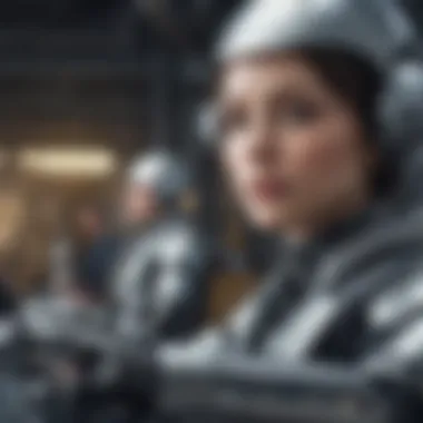 Ethical Considerations in AI A conceptual illustration of ethical dilemmas in AI development