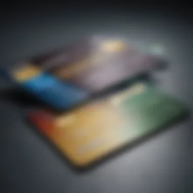 Illustration showcasing various bank credit card fees