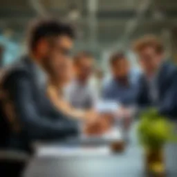 An engaging business meeting showcasing collaboration and communication.