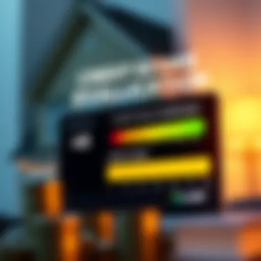 Credit Score Evaluation in Mortgage Qualification Visual representation of credit score evaluation