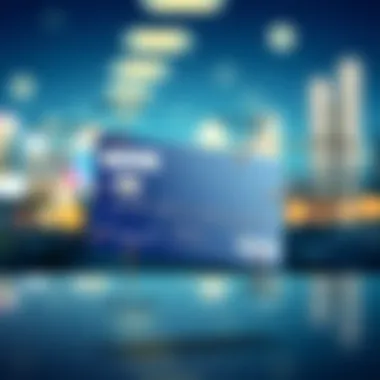 Exploring the Features of Reusable Visa Cards Conceptual illustration of a reusable Visa card showcasing features