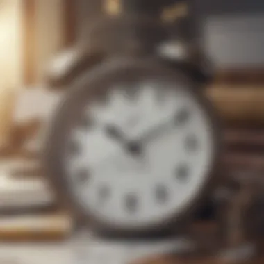 Timeliness in Tax Filing A clock symbolizing the importance of timely submissions