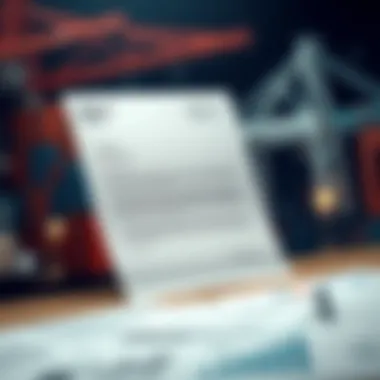 Conceptual Illustration of Letter of Credit Conceptual illustration of a letter of credit in international trade